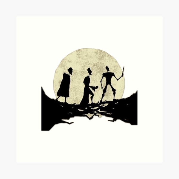 pasos de luna Lámina artística