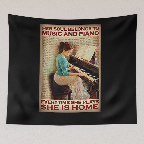 Item preview, Piano Her soul belongs to music and piano everytime she plays she is home designed and sold by Cooper73.