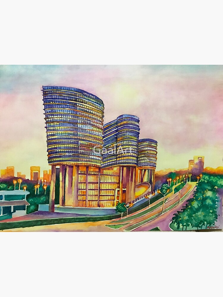 "Malaysia Scenery Watercolor Painting Malaysian AntiCorruption