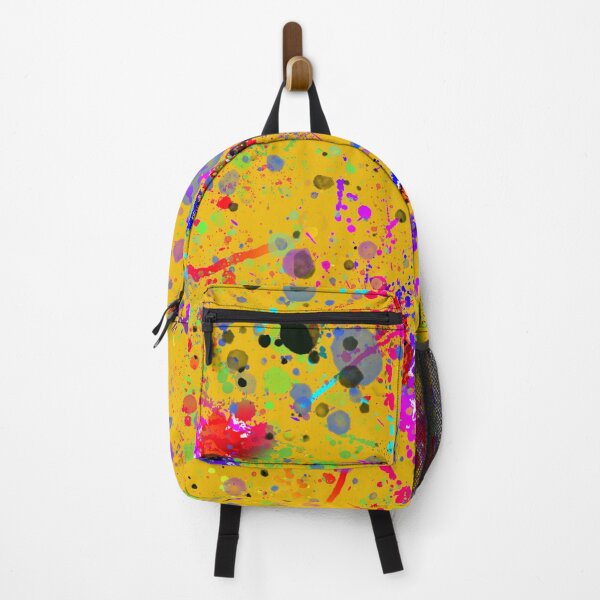 Item preview, Yellow Paint Splash Abstract Art designed and sold by Mangumba.