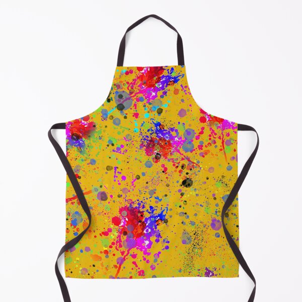Item preview, Yellow Paint Splash Abstract Art designed and sold by Mangumba.