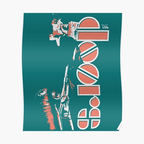 the-doors-band-the-doors-on-poster-by-fireflytee-redbubble