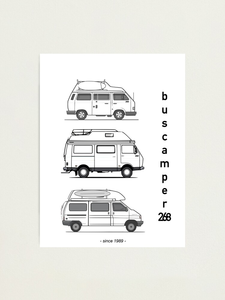 Alternate view of Just the hightop campervans Photographic Print
