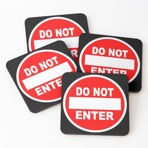 Item preview, Warning sign - Do Not Enter designed and sold by Smaragdas.