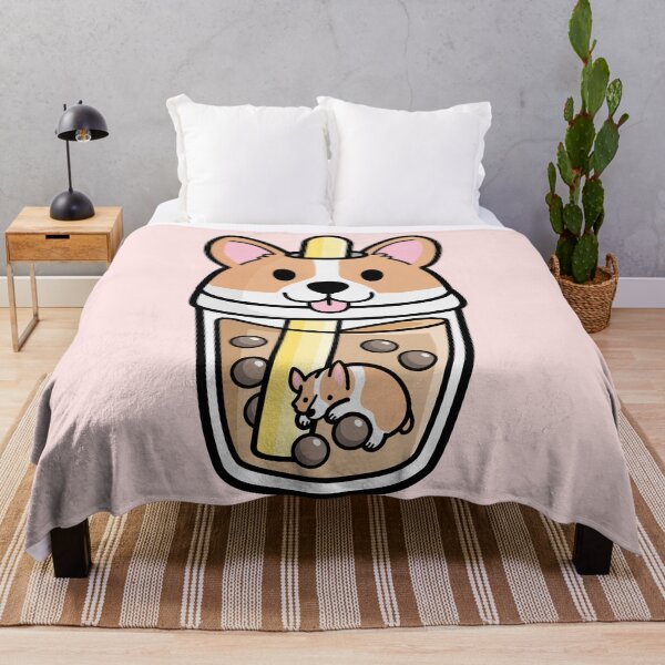 Item preview, Kawaii Corgi Bubble Tea  designed and sold by SuperrSunday.