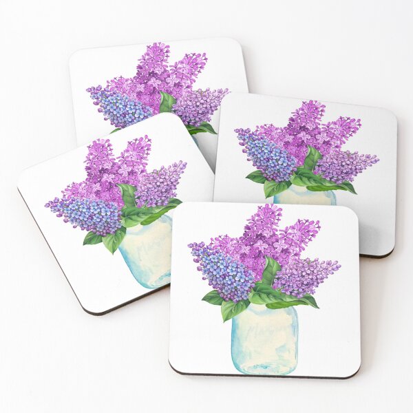 Item preview, Lilacs in a Glass Jar designed and sold by KrisInStitches.