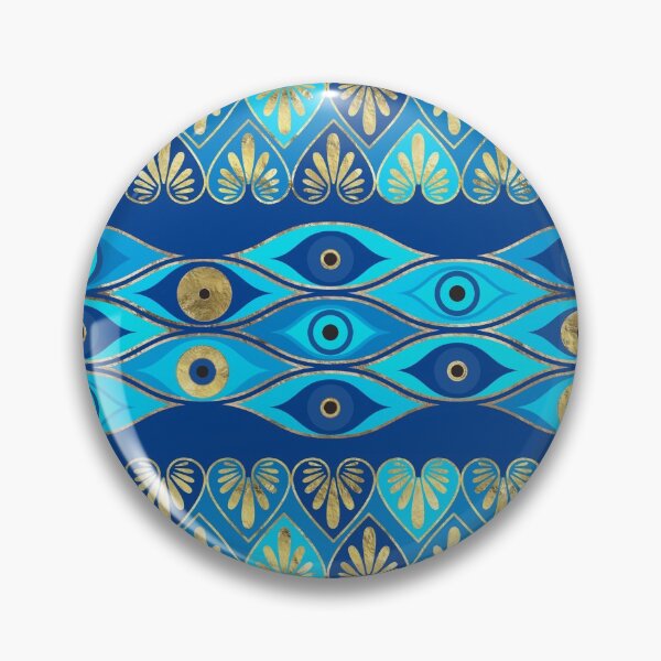 Item preview, Greek Evil Eye ornament designed and sold by k9printart.