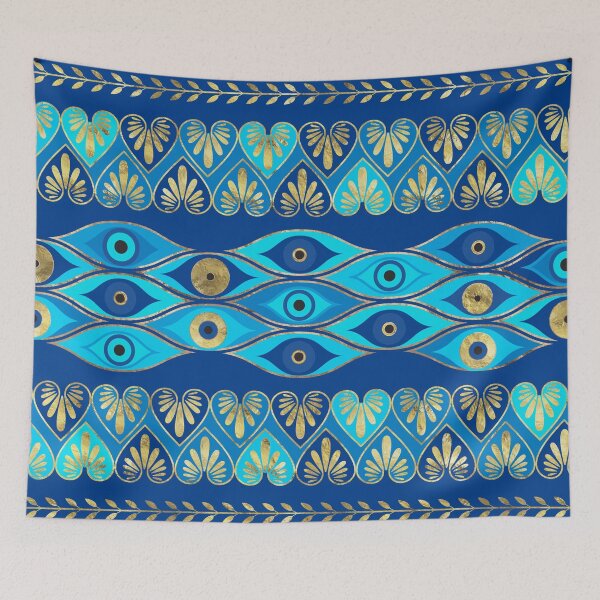Aperçu de l'œuvre Ornement grec Evil Eye créée et vendue par k9printart.