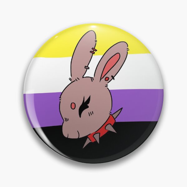 Item preview, Non Binary Pride Punk Bunny designed and sold by DoodleCreations.