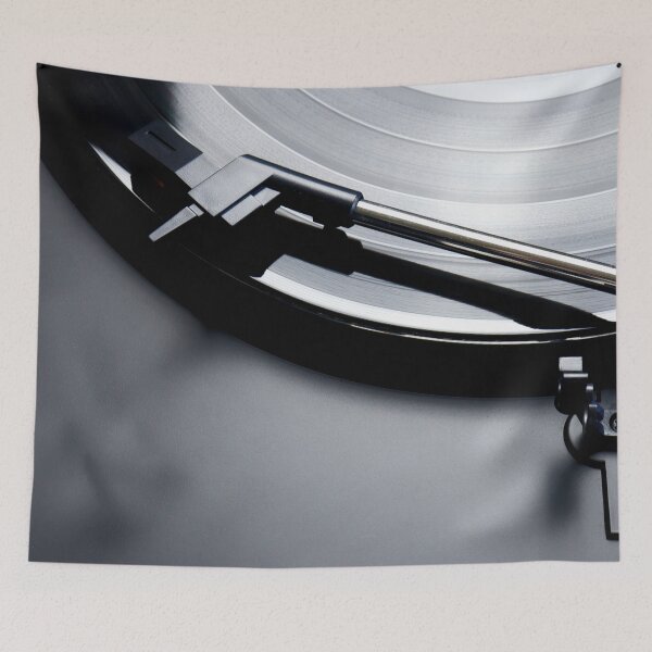 Item preview, Black vinyl record spinning on a turntable designed and sold by Michaelerch.