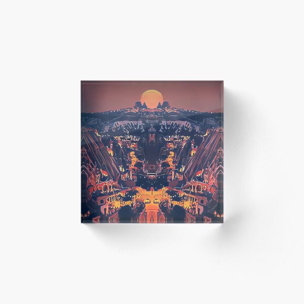Item preview, Halloween Moon Magic City Occult - Symmetry Paint designed and sold by PAlNT.