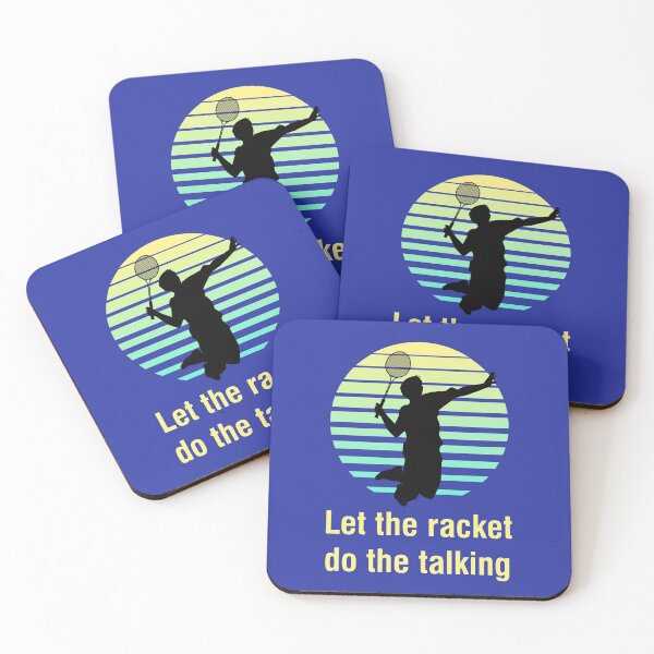 Item preview, Let the Racket Do the Talking, Badminton Sports Design designed and sold by lmcvinco.