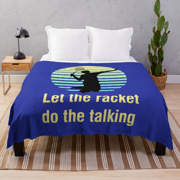Item preview, Let the Racket Do the Talking, Badminton Sports Design designed and sold by lmcvinco.
