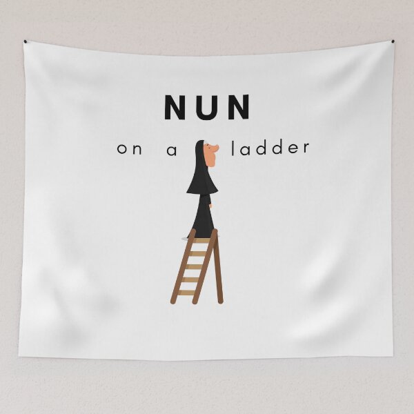 Item preview, nun on a ladder designed and sold by Flirt-Teez.