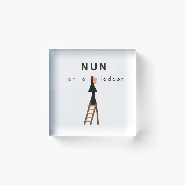 Item preview, nun on a ladder designed and sold by Flirt-Teez.