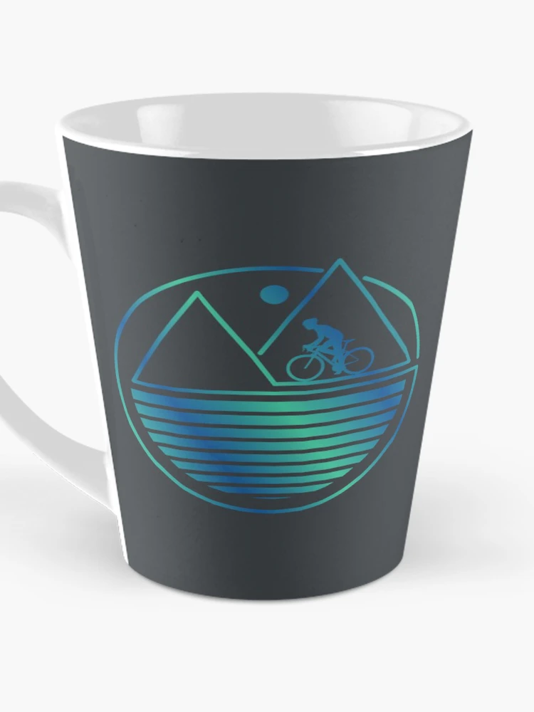 Thumbnail 3 of 4, Coffee Mug, Green Blue Sunset Mountain Ride designed and sold by RabeDesigns.