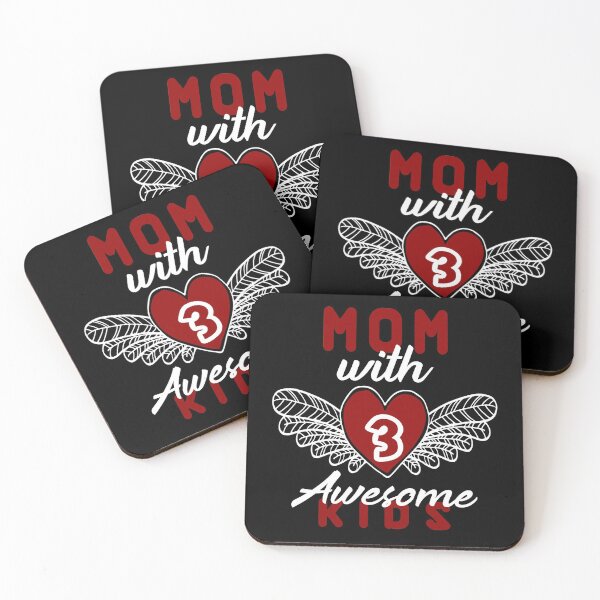 Item preview, MoM With 3 Awesome Kids designed and sold by EhsanStore.