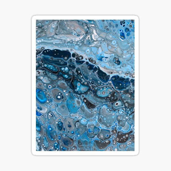 Item preview, Blue Paint Pour  designed and sold by SierasART.