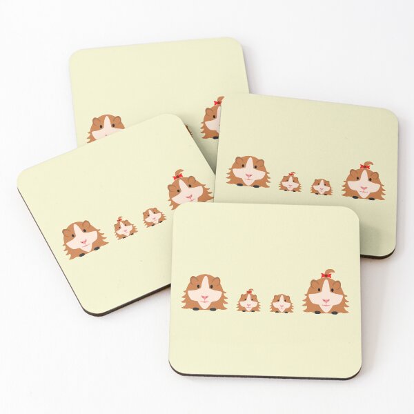Item preview, Guinea Pig Long Haired Caramel Family designed and sold by WoldsLincs.