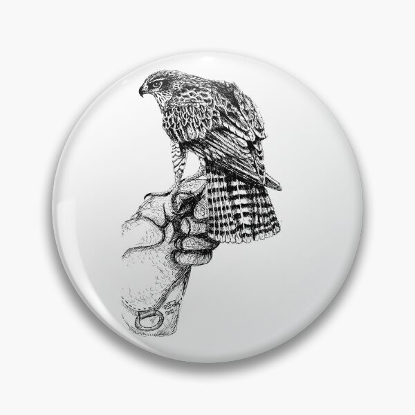 Item preview, Goshawk on glove designed and sold by Fozzyartsales.