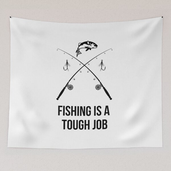 Item preview, Fishing is a Tough job but i can tackle it designed and sold by Zaibo.