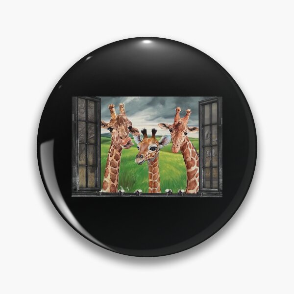 Item preview, Window With Giraffe In Spring Garden Gift designed and sold by KellenCowleyArt.