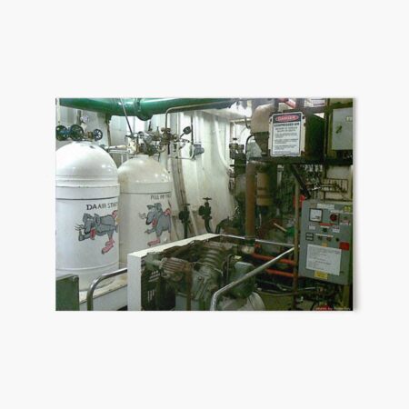 HMAS Tobruk engine room Art Board Print