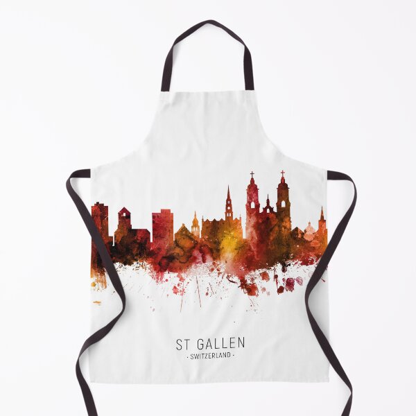 Item preview, St Gallen Switzerland Skyline designed and sold by ArtPrints.