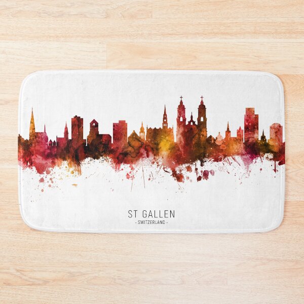 Item preview, St Gallen Switzerland Skyline designed and sold by ArtPrints.