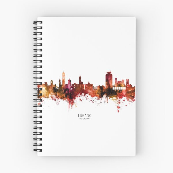 Item preview, Lugano Switzerland Skyline designed and sold by ArtPrints.