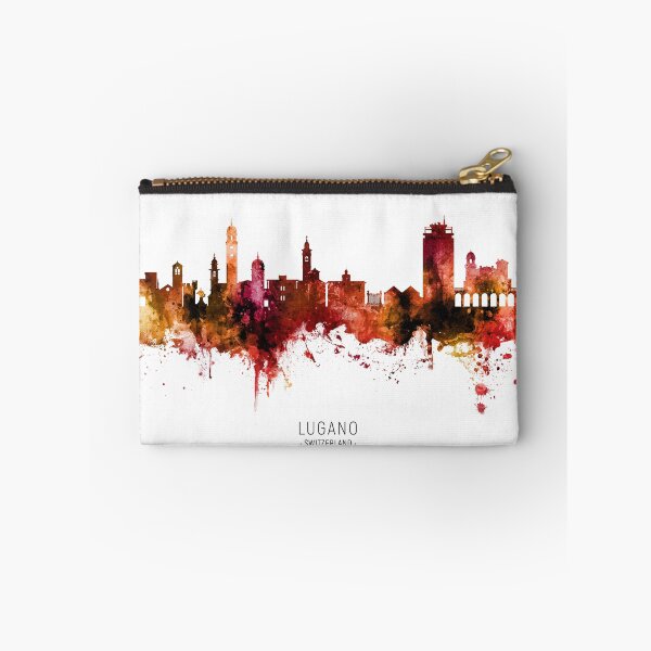 Item preview, Lugano Switzerland Skyline designed and sold by ArtPrints.