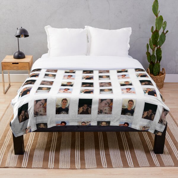 Dylan O’Brien polaroids Throw Blanket