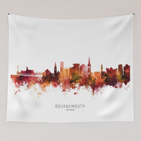 Item preview, Bournemouth England Skyline designed and sold by ArtPrints.