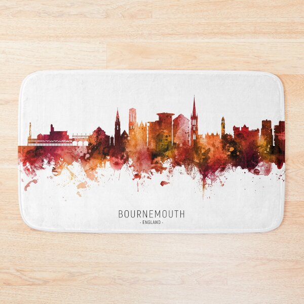 Item preview, Bournemouth England Skyline designed and sold by ArtPrints.