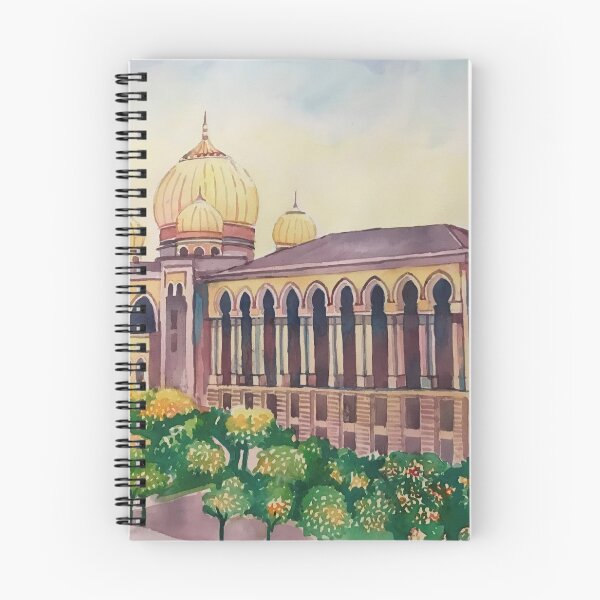 Item preview, Malaysia Scenery Watercolor Painting - Palace of Justice, Putrajaya designed and sold by GaalArt.