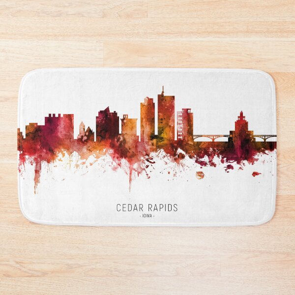 Item preview, Cedar Rapids Iowa Skyline designed and sold by ArtPrints.