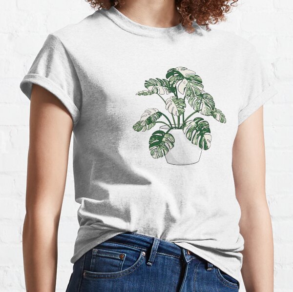 Monstera deliciosa variegated plant Classic T-Shirt