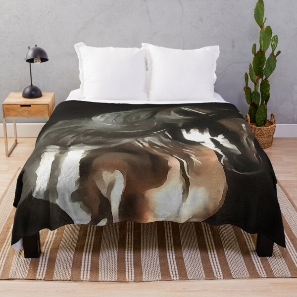 Item preview, Horse In Flaxen Chestnut Brown On Black designed and sold by taiche.