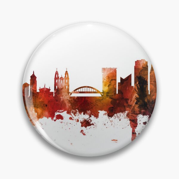 Item preview, Vilnius Lithuania Skyline designed and sold by ArtPrints.
