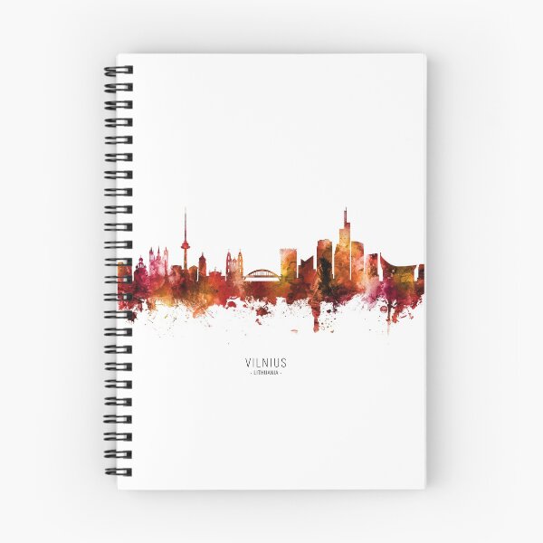 Item preview, Vilnius Lithuania Skyline designed and sold by ArtPrints.