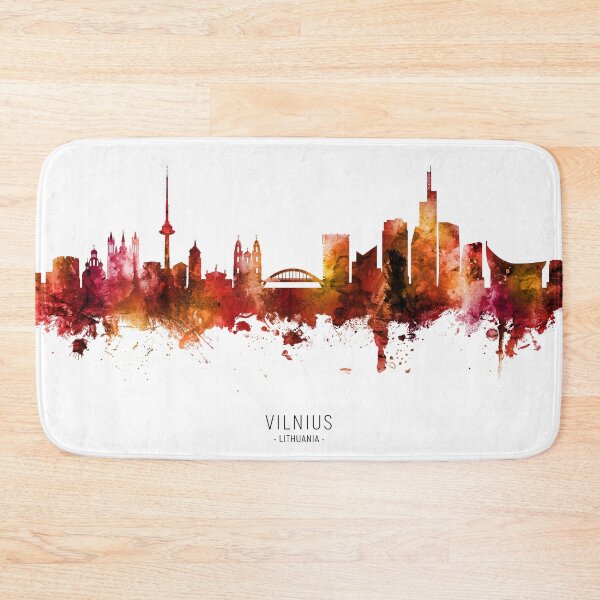 Item preview, Vilnius Lithuania Skyline designed and sold by ArtPrints.