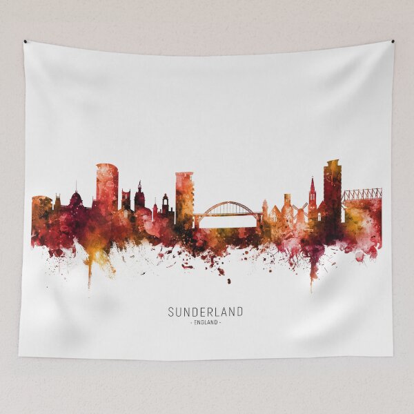 Item preview, Sunderland England Skyline designed and sold by ArtPrints.