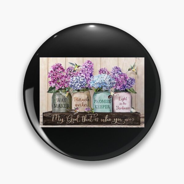 Item preview, My God, That Is Who You Are Way Maker - Purple Waymaker Flowers And hummingbird designed and sold by hippololocc.