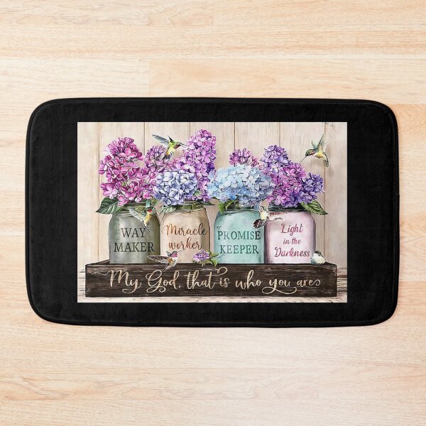 Item preview, My God, That Is Who You Are Way Maker - Purple Waymaker Flowers And hummingbird designed and sold by hippololocc.