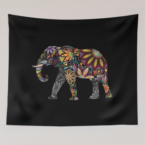 Item preview, Elephant Sunflower Hippie designed and sold by TheRV20.