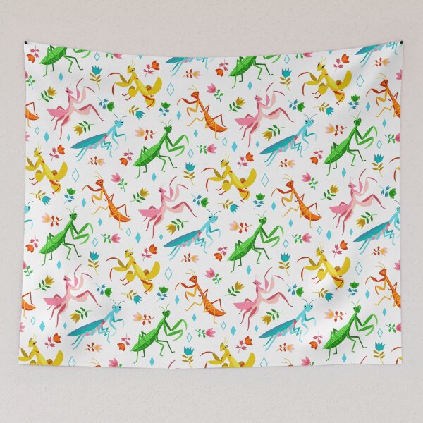 Item preview, An Unordinary Array of Praying Mantises - White designed and sold by TigaTiga.