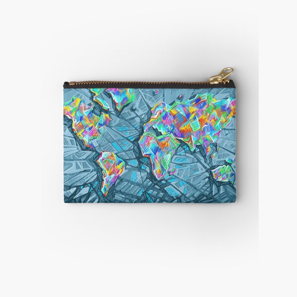 Item preview, world map abstract 2 designed and sold by BekimART.