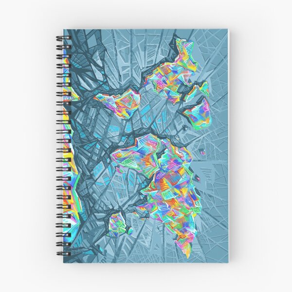 Item preview, world map abstract 2 designed and sold by BekimART.