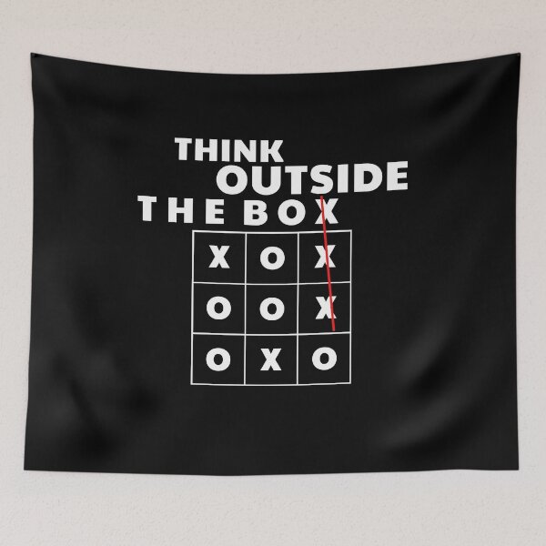 Item preview, Think Outside The Box Cool Quote Art Design Innovation designed and sold by sillyquestions.