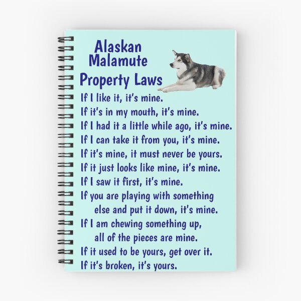 Item preview, Alaskan Malamute - property laws  designed and sold by thepetcellar.